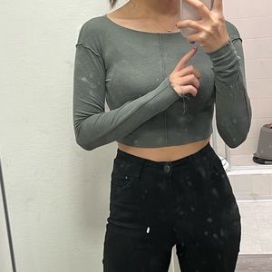 Zara crop long sleeve
